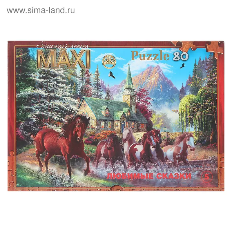 Пазл "Кони", 80 элементов