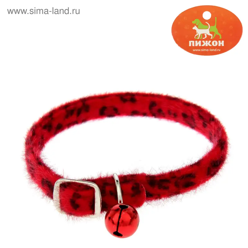 Ошейник "Меховой", 29,5 х 1 см, микс цветов