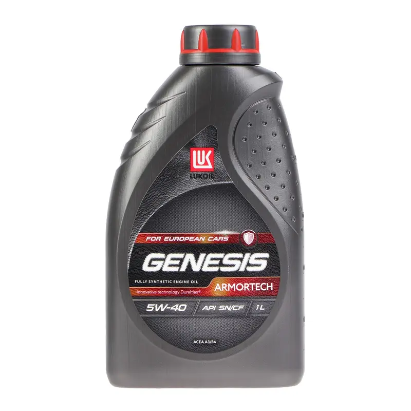 Моторное масло Лукойл Genesis Armortech=5W-40, API SN/CF, синтетическое, 1 л 3148670