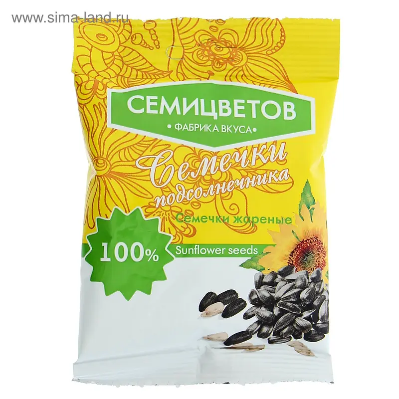 Семечки подсолнечника жареные, неочищенные, 40 г