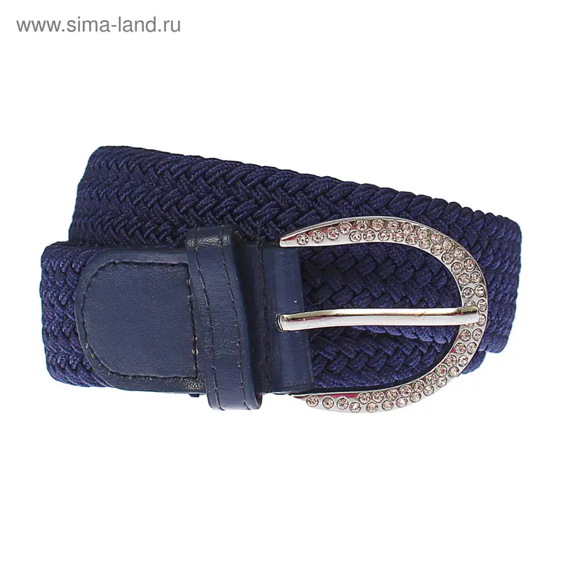 Ремень женский, пряжка под металл, ширина - 3,5см, синий