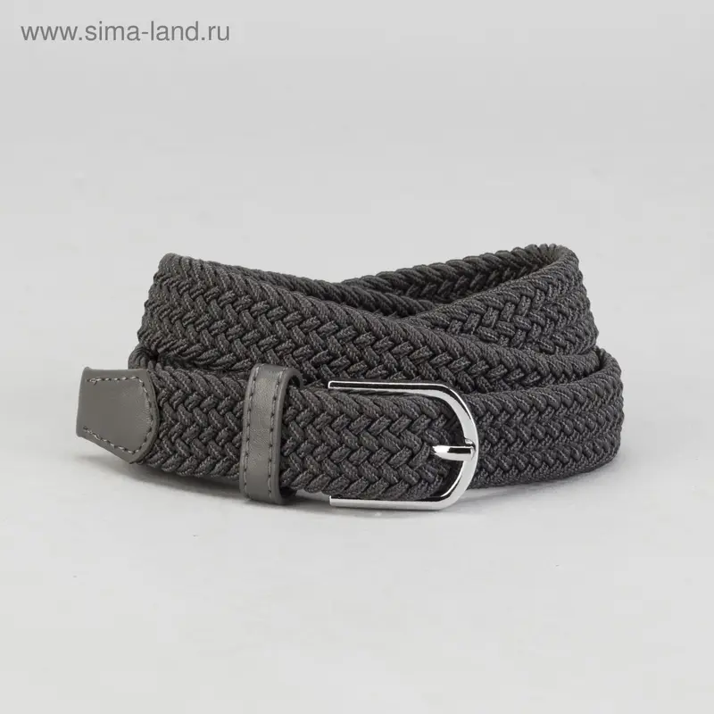 Ремень женский, пряжка под металл, ширина - 2,5см, серый