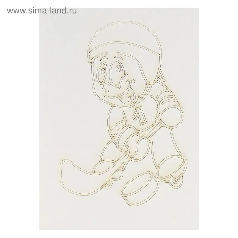 Трафарет "Хоккеист" A5