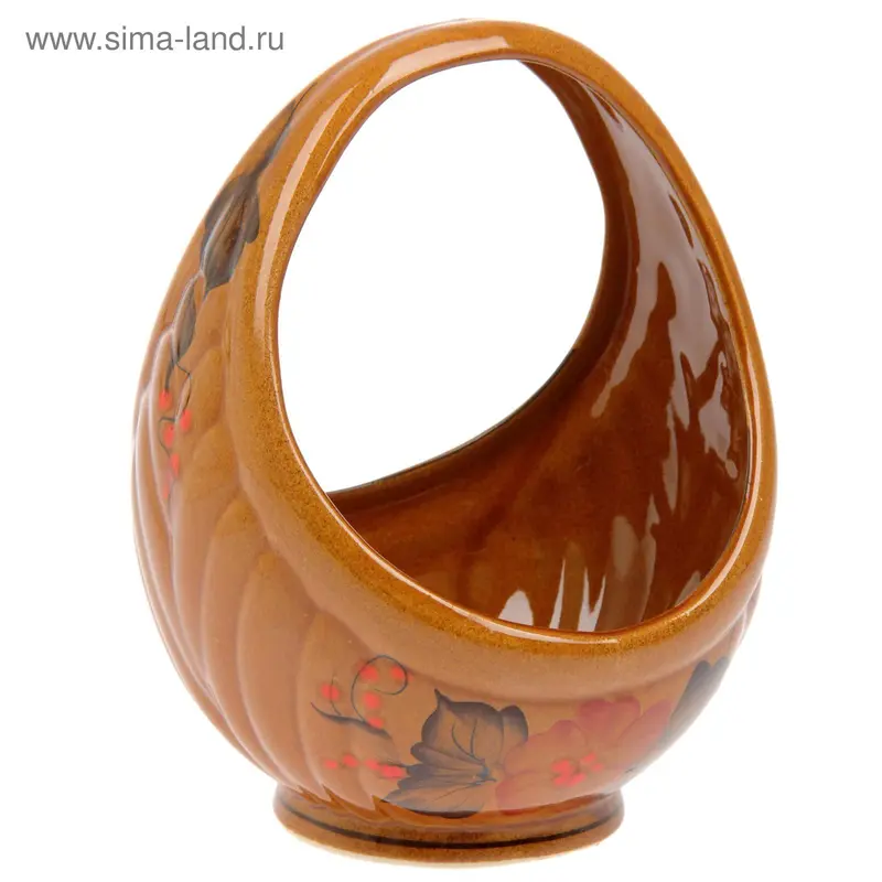 Конфетница "Корзинка" коричневая