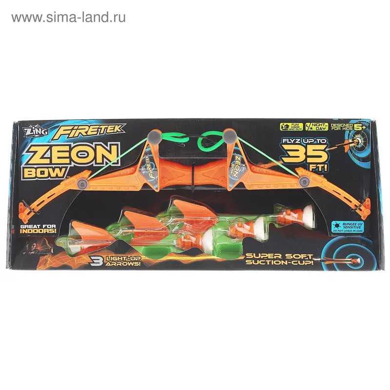 Лук Zing средний, 3 стрелы с подсветкой, МИКС FT811