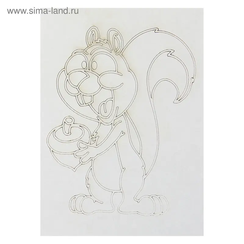 Трафарет "Белка" A5