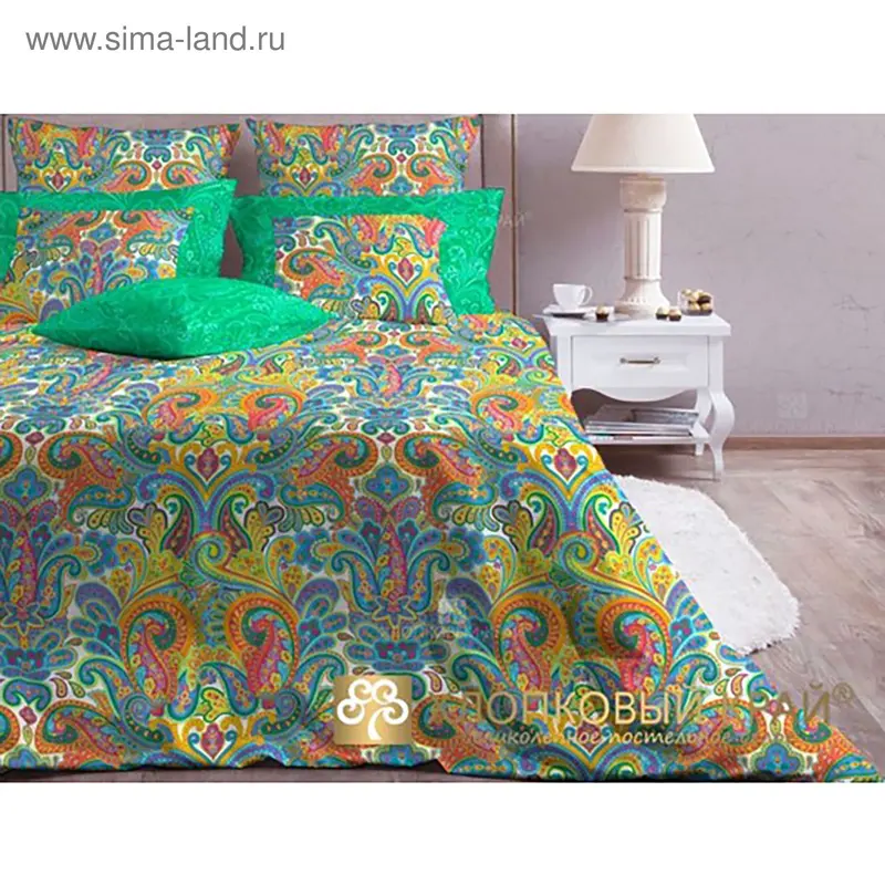 Постельное бельё 1.5 сп «Олимпос мультиколор /1», размер 156x220 см, 140x205 см, 70x70 см - 2 шт