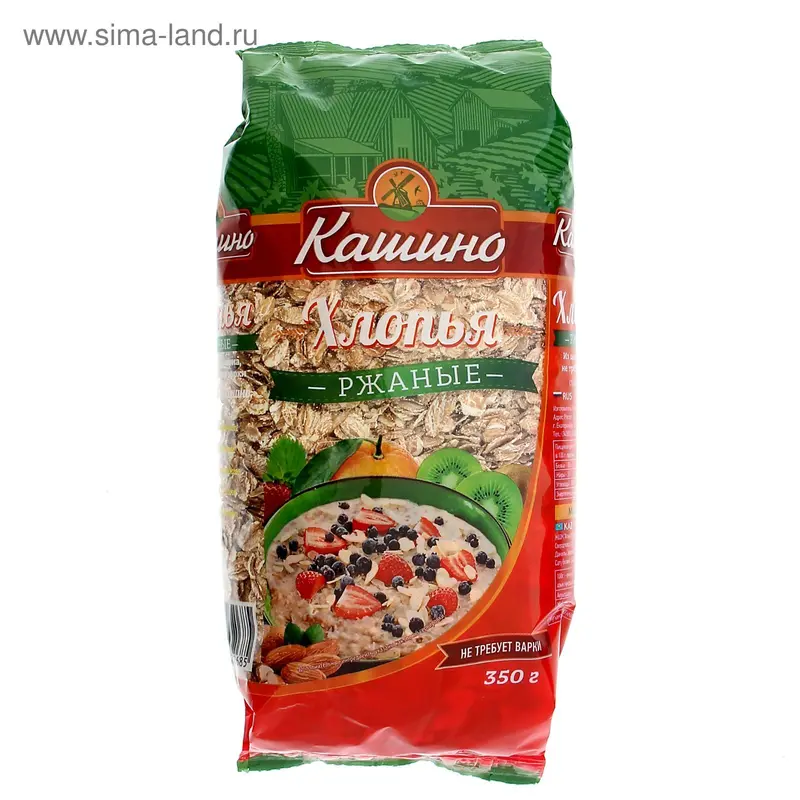 Хлопья Кашино ржаные, 350 г