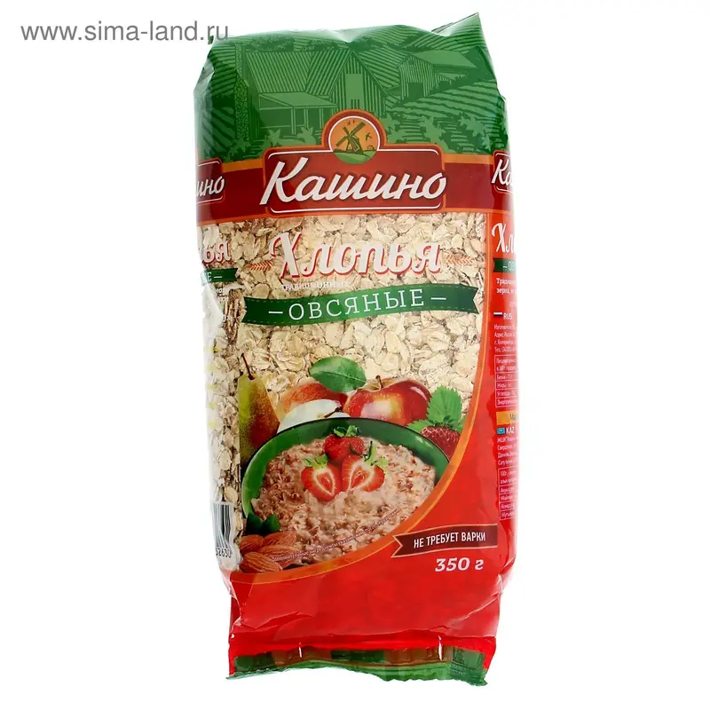 Хлопья Кашино овсяные, 350 г