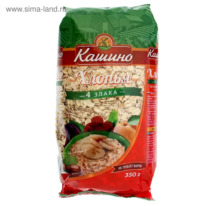 Хлопья Макфа 4 злака, 350 г
