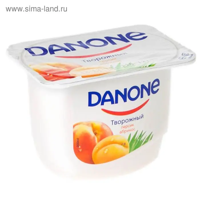 ДАНОН ТВОРОЖНЫЙ 170г. Персик-Абрикос