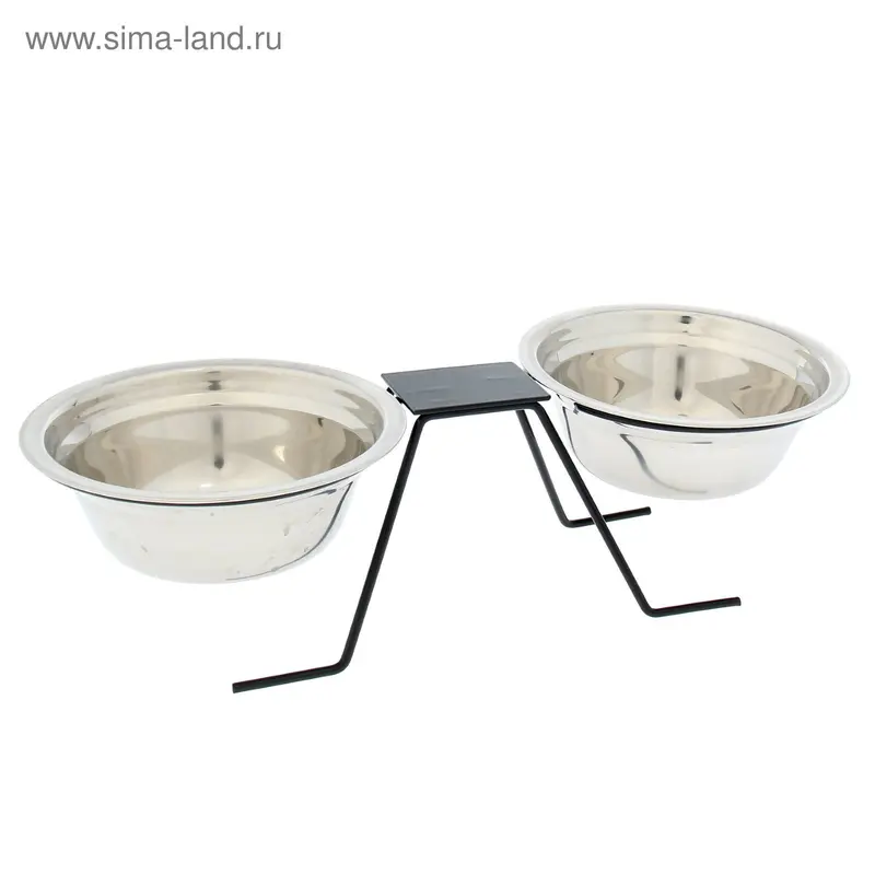 Подставка напольная с миской, 2 х 0,5 л