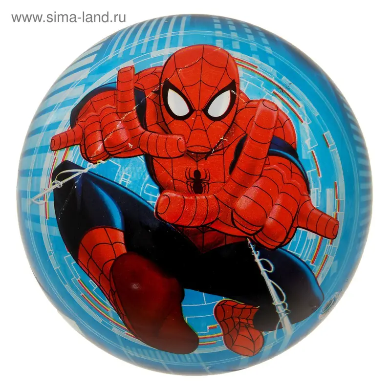 мяч "Spider-Man" полноцвет 23см в сетке DS-9(SPM)