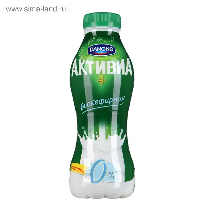 АКТИВИА КЕФИРНЫЙ ПРОДУКТ 0% 450г. Натуральный