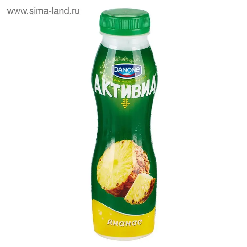 АКТИВИА ПИТЬЕВАЯ 290г. Ананас