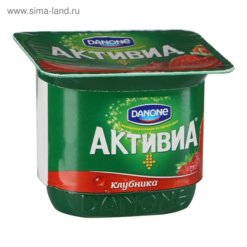 Активия Биойогурт густой обогащ. Клубника 2,9% 150г