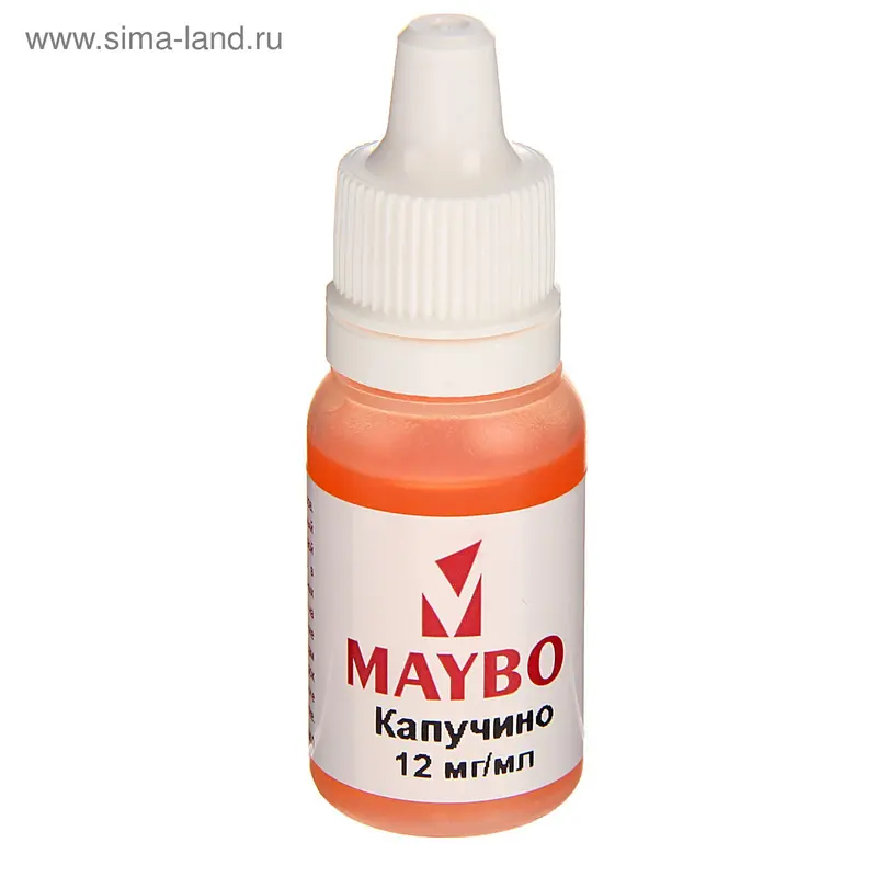 Жидкость для многоразовых ЭИ Maybo, капучино, 12 мг, 10 мл
