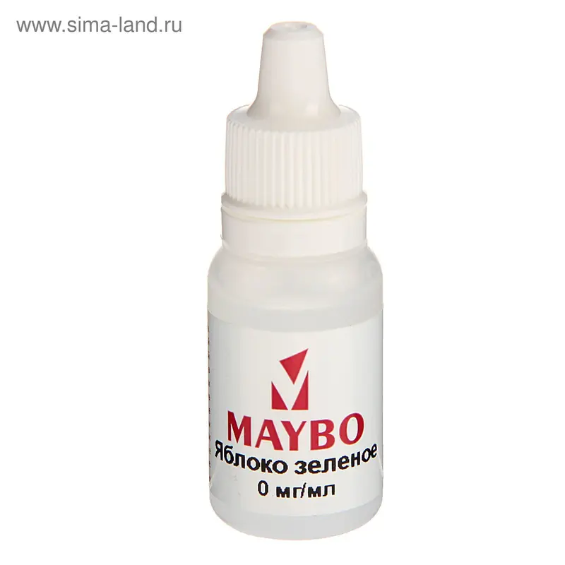Жидкость для многоразовых ЭИ Maybo, яблоко зеленое, 0 мг, 10 мл