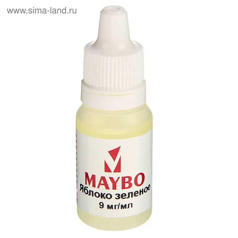 Жидкость для многоразовых ЭИ Maybo, яблоко зеленое, 9 мг, 10 мл