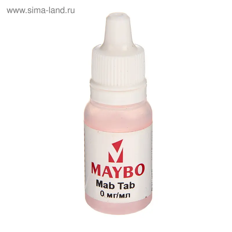 Жидкость для многоразовых ЭИ Maybo, Mab Tab, 0 мг, 10 мл