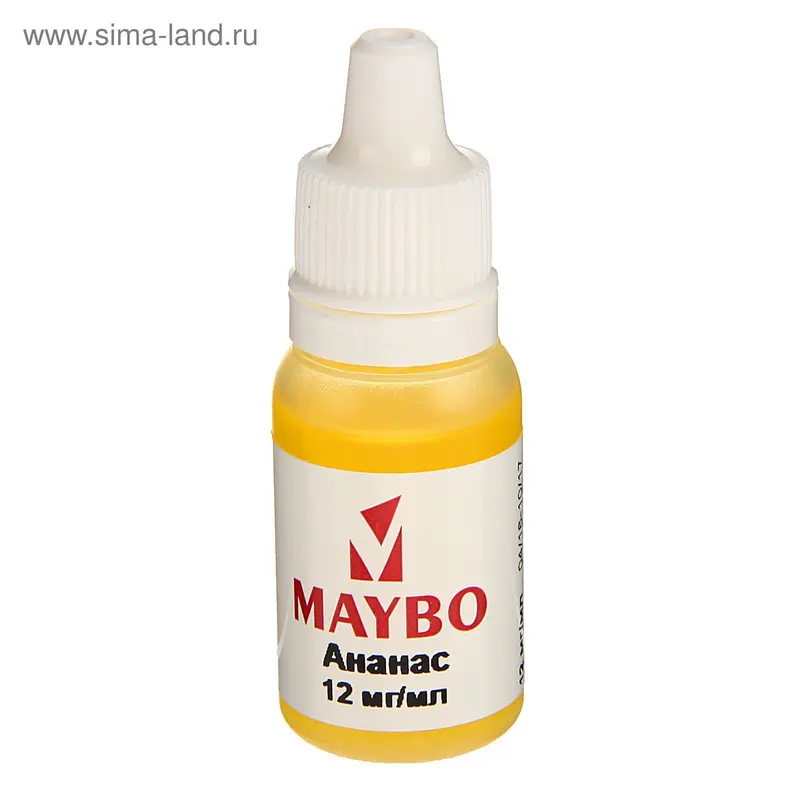 Жидкость для многоразовых ЭИ Maybo, ананас, 12 мг, 10 мл