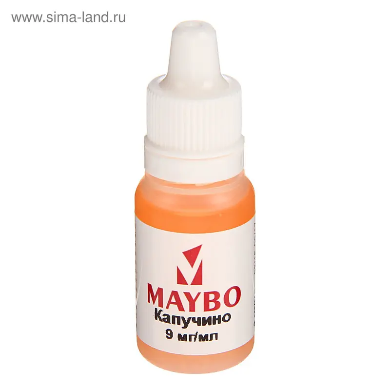 Жидкость для многоразовых ЭИ Maybo, капучино, 9 мг, 10 мл
