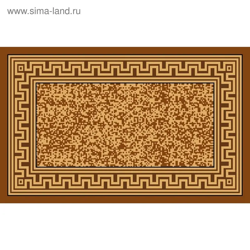 Коврик для ванной, "Версаче", 50х80 см, цвет бежевый, пенорезина
