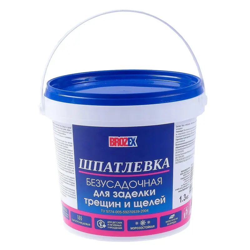 Шпатлёвка для щелей Brozex, 1.3 кг