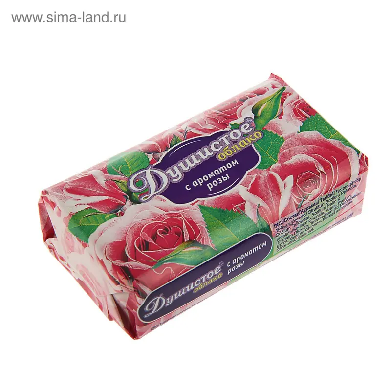 Мыло "Душистое облако" с ароматом розы, 90 г