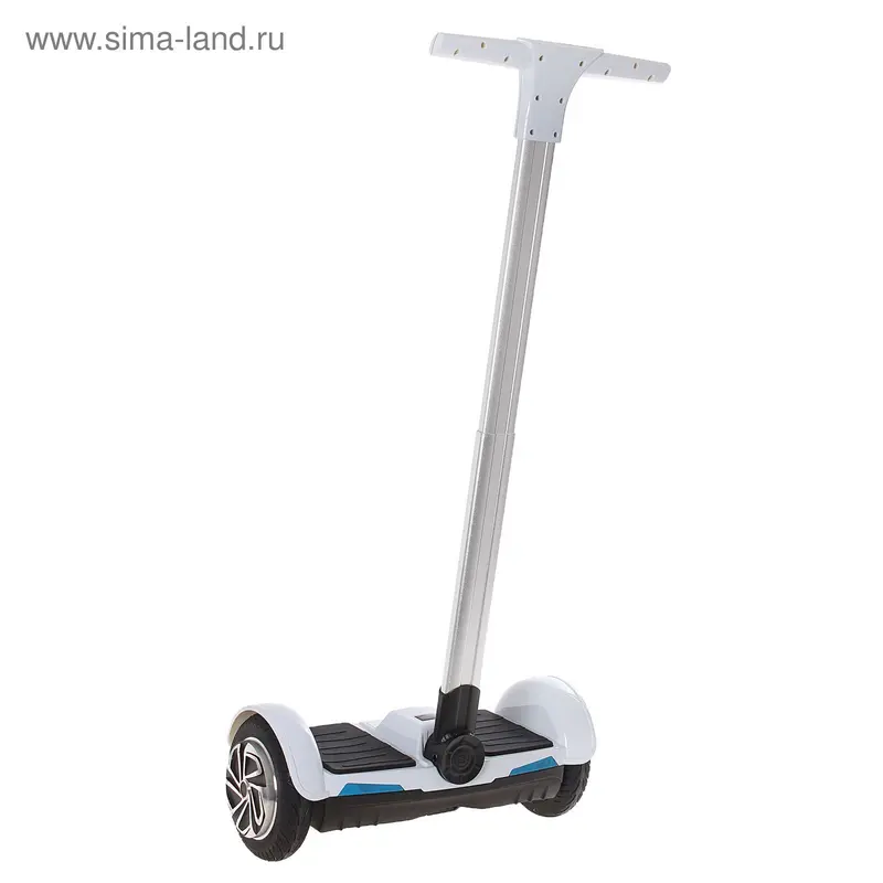 Гироскутер с ручкой 8.0", цвет белый