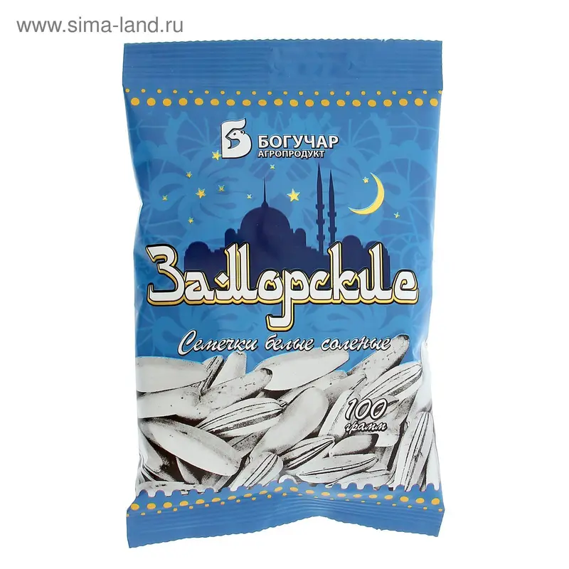 Подсолнечные белые жареные солёные семечки, 100 г