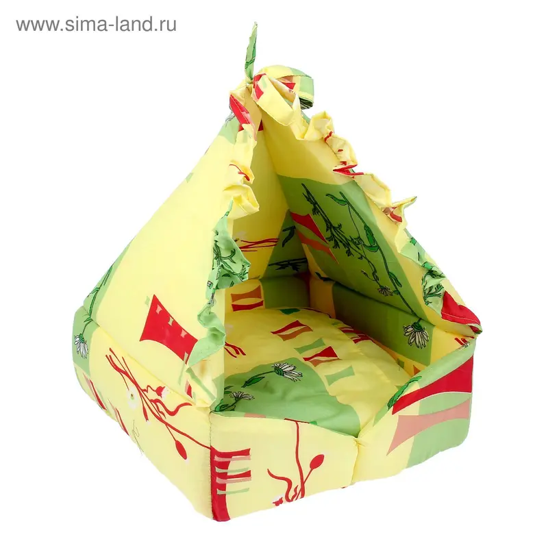 Домик "Люлька", закрытый, 40х40х45 см микс цветов