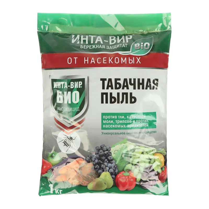 Средство биологическое для борьбы с вредителями Инта Вир, Табачная пыль, 1 кг