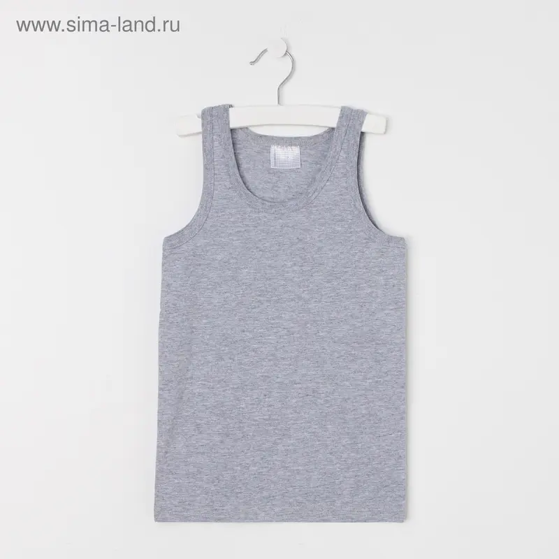 Майка детская для мальчика, рост 146 см (72), цвет меланж (арт. с102-4)
