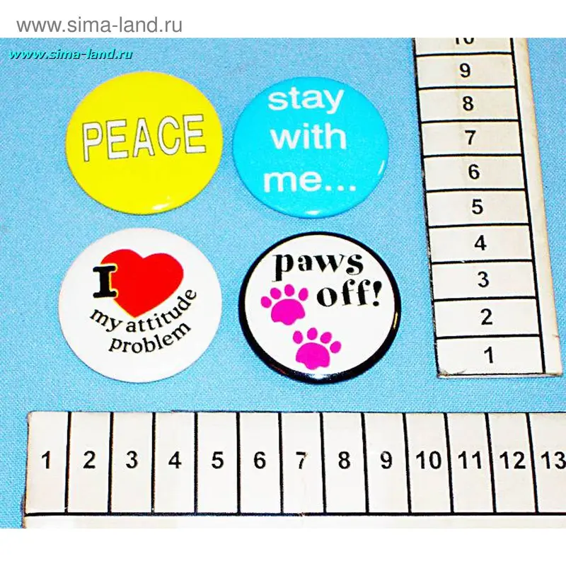 значок 7748 4см ассорти (25 шт) (бокс 5000 шт)