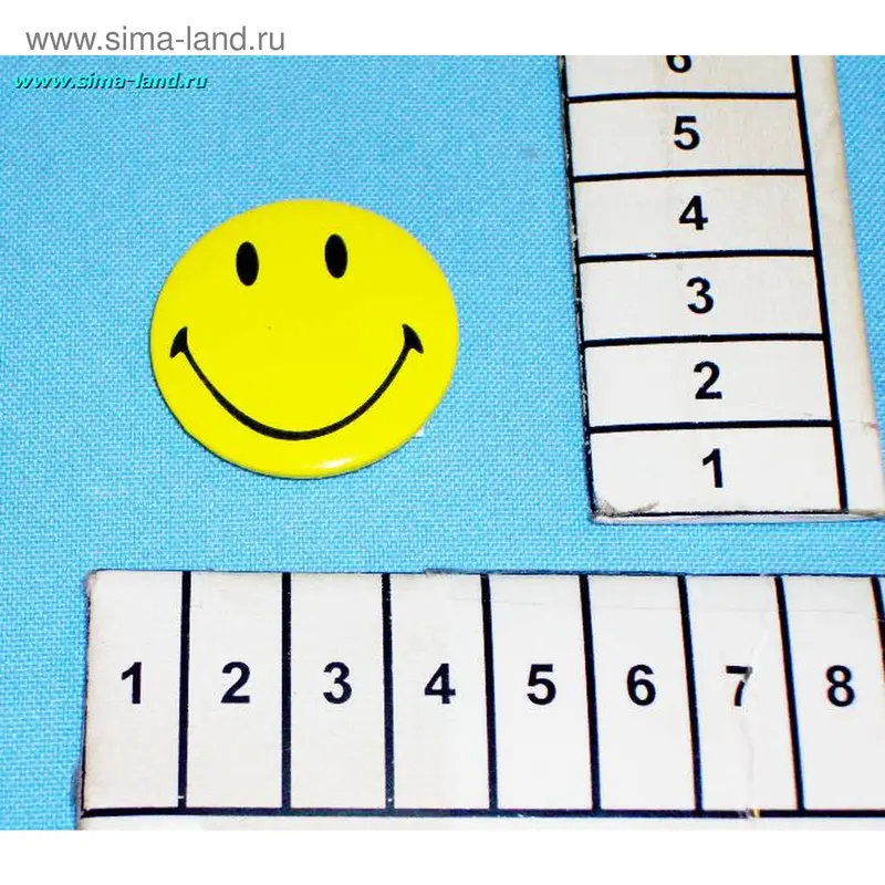 значок 7749 3.2см смайл (40 шт) (бокс 8000 шт)