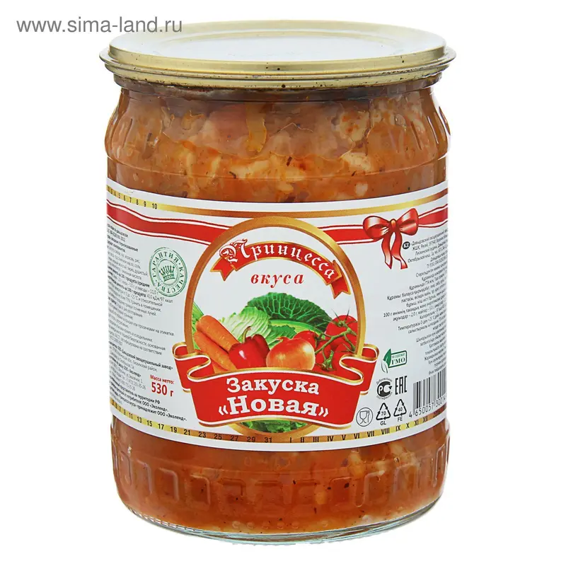 Закуска Новая ТМ "Принцесса Вкуса", 530 г