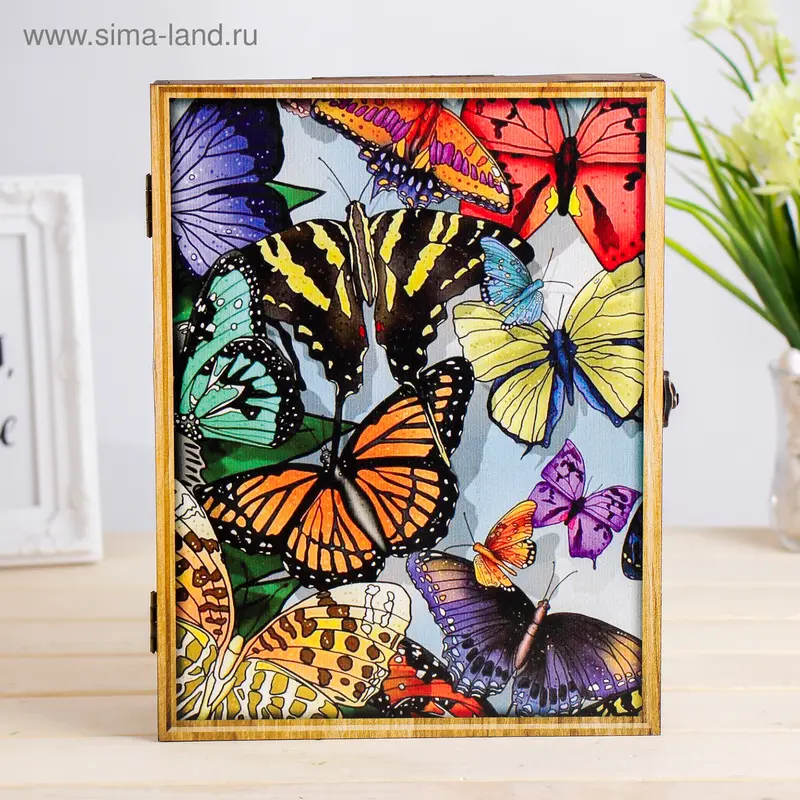 Ключница "Бабочки" 20×6×25 см