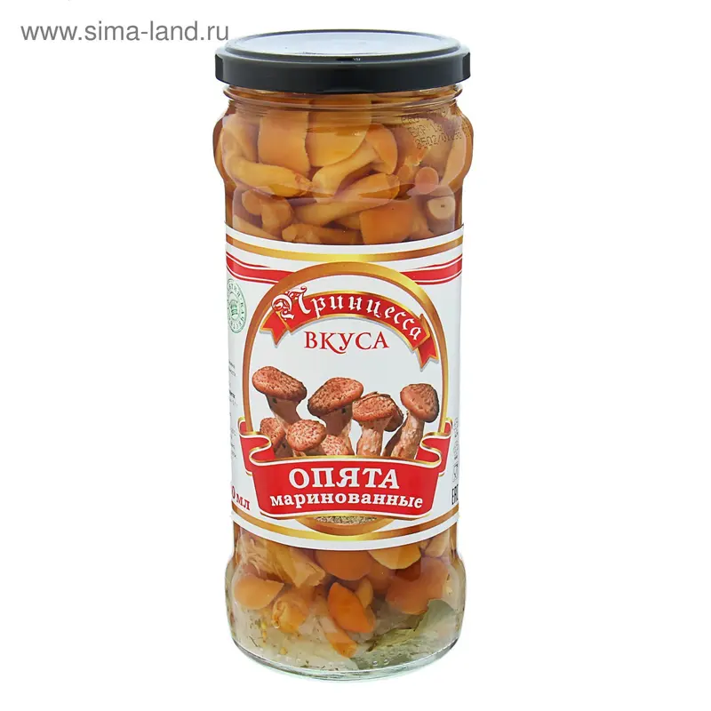 Маринованные Опята Принцесса Вкуса, 580 мл