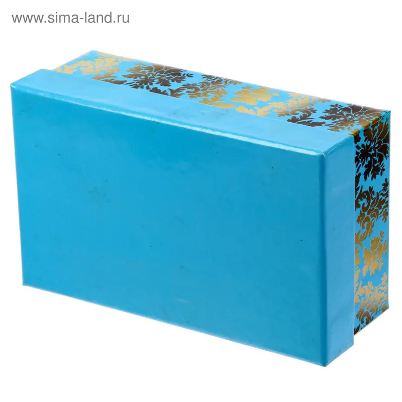 Коробка "Голубой узор" 18х11х7 см