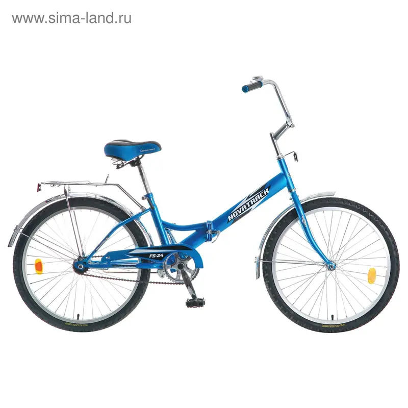 Велосипед 24" Novatrack FS, 2016, цвет синий