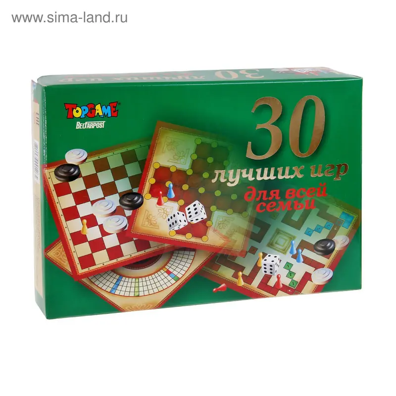 Настольная игра "30 лучших игр для всей семьи"