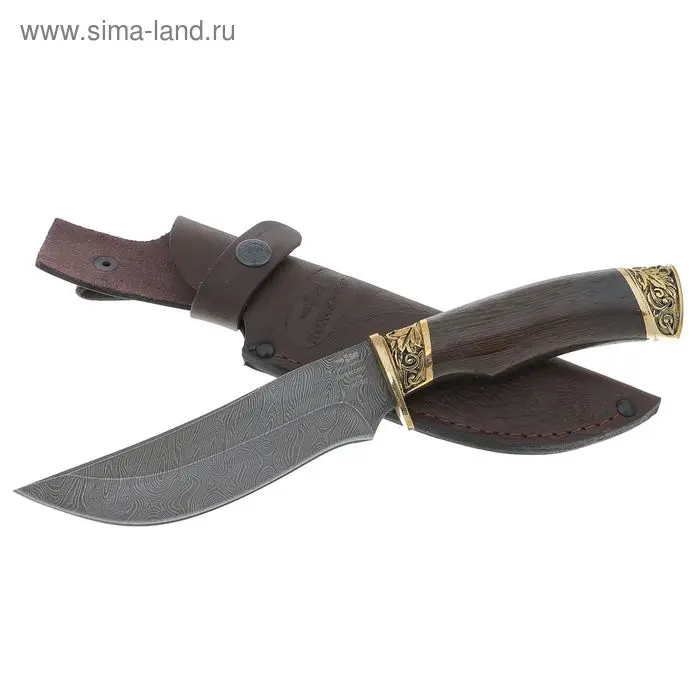 Нож "Орлан" (7820)д, рукоять-дерево, дамаская сталь