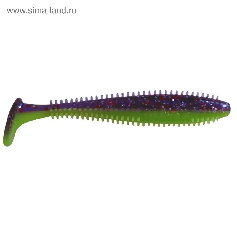 Виброхвост Helios Shaggy Fio & Lime, 8.5 см, 5 шт. (HS-16-014)