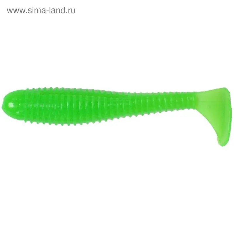 Виброхвост Helios Catcher Electric green, 7 см, 7 шт. (HS-1-007)