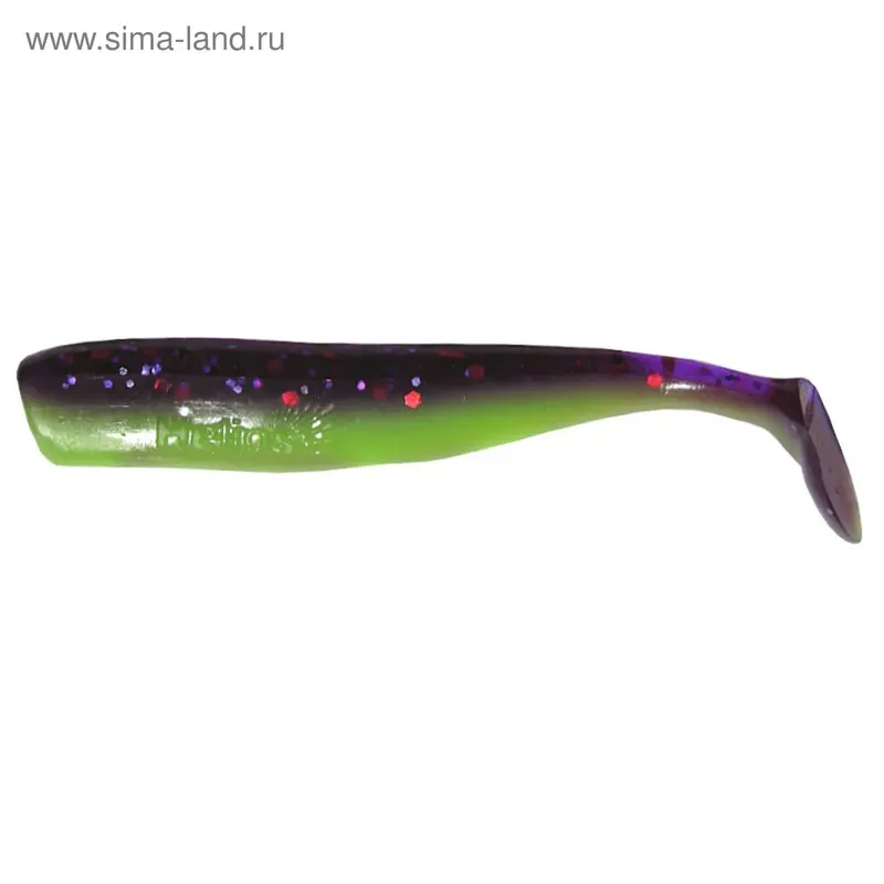 Виброхвост Helios Chebak Fio & Lime, 8 см, 7 шт. (HS-3-014)