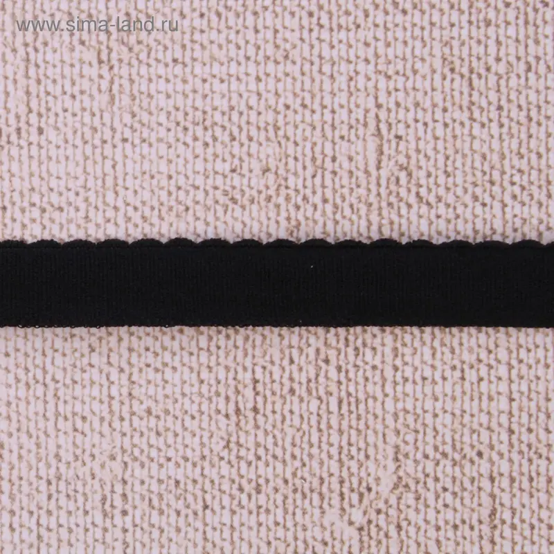 Резинка с рисунком, ширина 1,2см, 10±1м, цвет чёрный