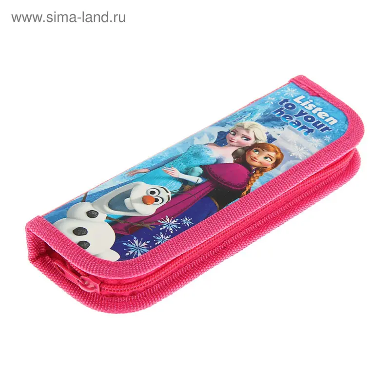 Пенал 1 секция 65*190 ламинированный картон, Disney ПН-0012 "Холодное сердце"