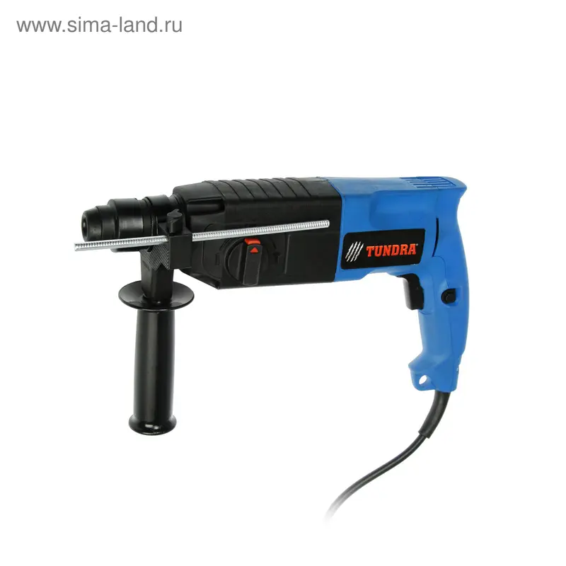 Перфоратор ТУНДРА P-002-680, 680 Вт, 0-870 об/мин, 4850 уд/мин, 2.5 Дж, кейс