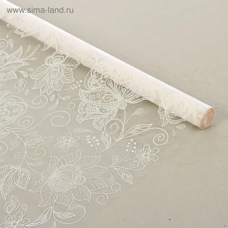 Пленка для цветов Lace, белая, 0,7 х 7,5 м, 40 мкм